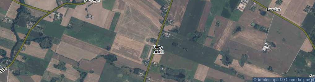 Zdjęcie satelitarne Baby Dolne ul.